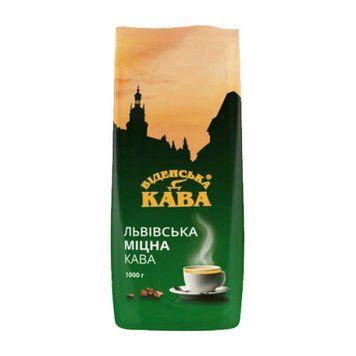 Кава в зернах Віденська кава Міцна 1кг 12062510 фото