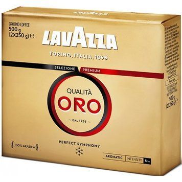 Кава мелена Lavazza Qualita Oro (250 гр х 2шт) 13062445 фото
