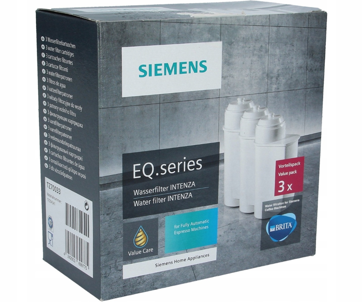 Набор картридж фильтров для кофемашин Siemens Brita TZ70003, 3 шт TZ70033A фото