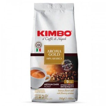 Кава в зернах KIMBO AROMA GOLD 100% ARABICA 250г 12062437 фото
