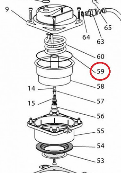 Резиновый уплотнитель бойлера для кофемашины Delonghi 533216 533216 фото