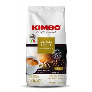 Кава в зернах KIMBO AROMA GOLD 100% ARABICA 1кг 12062438 фото