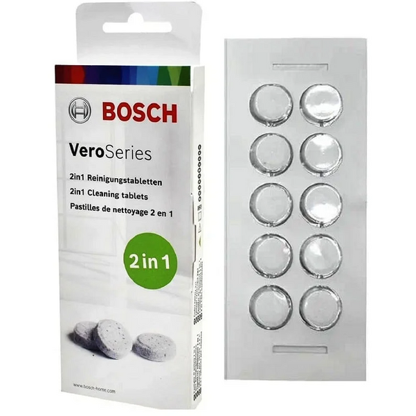Таблетки для чищення від кавових масел Bosch Vero Series TCZ8001A 10 шт TCZ8001A фото