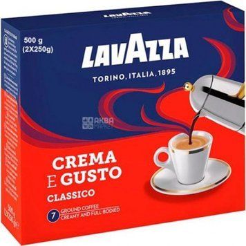 Кава мелена Lavazza Crema e Gusto (250 гр х 2шт) 13062435 фото