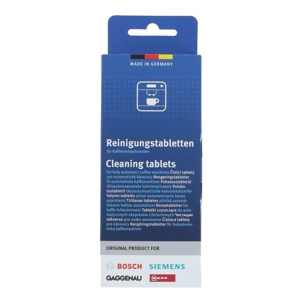 Таблетки для очистки кофейных масел для кофемашины BOSCH 10 шт 00311970 00311970 фото